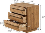 HOKYHOKY Reclaimed Solid Wood Nightstand-24 Inches Large End Table - Image 2