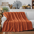 Rust Throw Blanket - Image 2