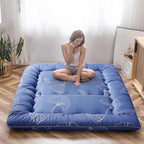 MAXYOYO Leaf Printed Japanese Futon Floor Mattress, Thicken Sleeping Pad Floor by MAXYOYO