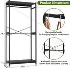 Homykic Bamboo Clothes Rack - Image 5