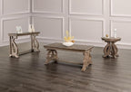 GOWE Traditional Style Sofa Table Solid Wood Structure Curved Scroll Legs - Image 6