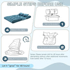 Folding Sofa Bed, Convertible Sleeper Chair - Image 6