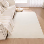 SHACOS Extra Soft 4x6 Faux Rabbit Fur Area Rugs - Image 9
