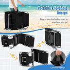 Goplus Tanning Chair, Folding Adjustable Patio Lounge Chair - Image 7