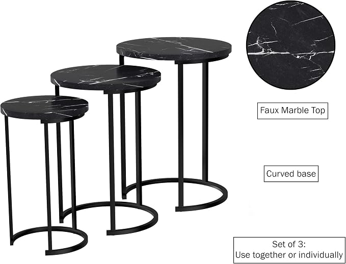 Lavish Home Nesting Tables - Image 3