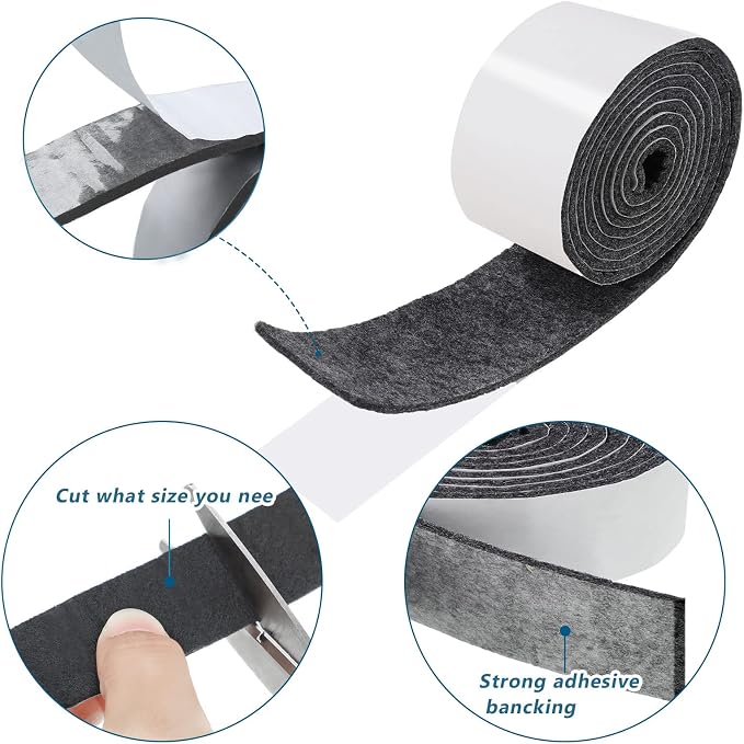 Shappy 2 Packs 120 x 1 x 0.12 Inch Felt Strips - Image 3