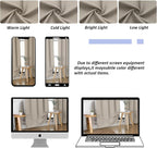Simplebrand Ava Stone Short 36 Inches Blackout Curtain 2 Panels Set, Half - Image 9