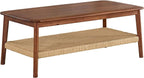 Alaterre Furniture Calais 48 Inch Rectangular Solid Wood Coffee Table - Image 8