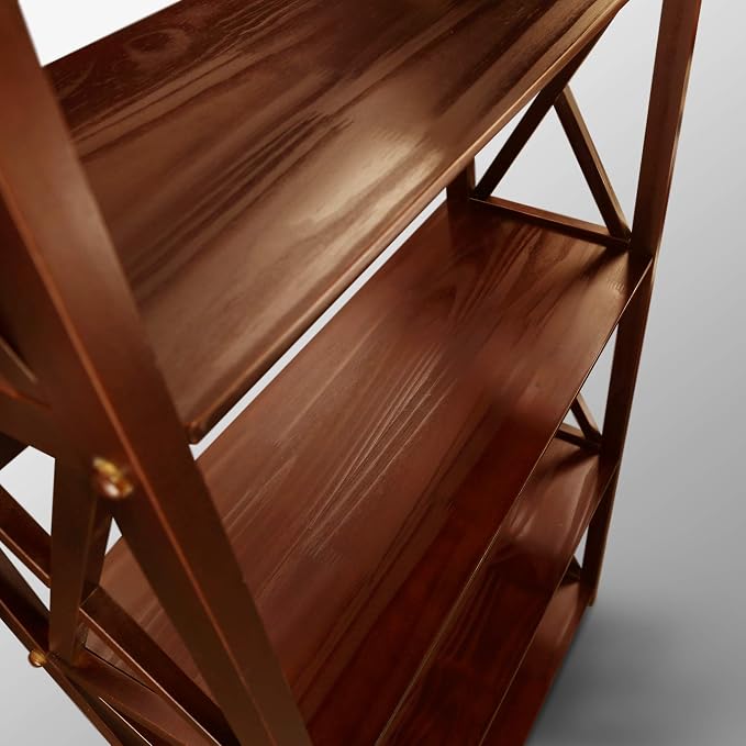 Montego 5-Shelf Bookcase-Walnut - Image 8