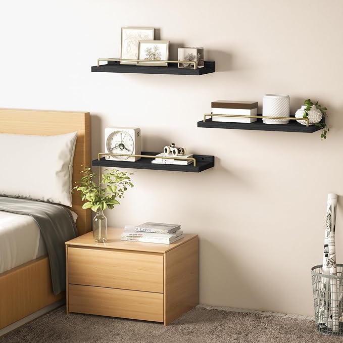 RYOFOBETTO Floating Shelves for Wall Decor, Living Room, Picture Frames - Image 5