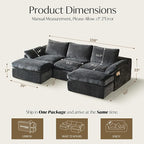 Vamcheer U Shaped Cloud Couch - Image 2