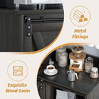4ever2buy Farmhouse Coffee Bar Cabinet - Image 6