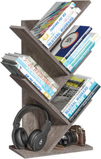 SHEEPAM 5 Tier Tree Book Shelf, Small Desktop Bookshelf by SHEEPAM