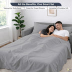 Cottington Lane Sleeper Sofa Sheets Full Size, 4 Piece Premium Quality 100% - Image 6