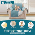 Turquoize 100% Waterproof Sofa Covers Chair Cover Slipcover Couch Protector - Image 2