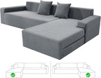 ZNSAYOTX Sectional Couch Covers, Stretch Jacquard Slipcovers by ZNSAYOTX