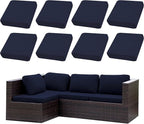 8PCS Patio Cushion Covers.Patio Furniture Couch SeatSlipcovers | Washable by SUKAIKEQA