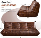 Hobestluk Bean Bag Chair Giant Bean Bag Sofa 3 Seater Bean Bag Chairs - Image 2
