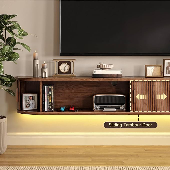63" Floating TV Stand with Power Outlet - Image 4