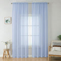 Sheer Curtains 96 inches Long 2 Panels Set by OWENIE