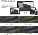 2 Pieces Sectional Couch Covers L Shaped Cover XL Charcoal Gray | Thick - Image 8