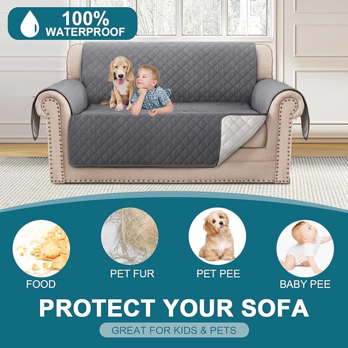Turquoize 100% Waterproof Couch Cover Sofa Covers - Image 2