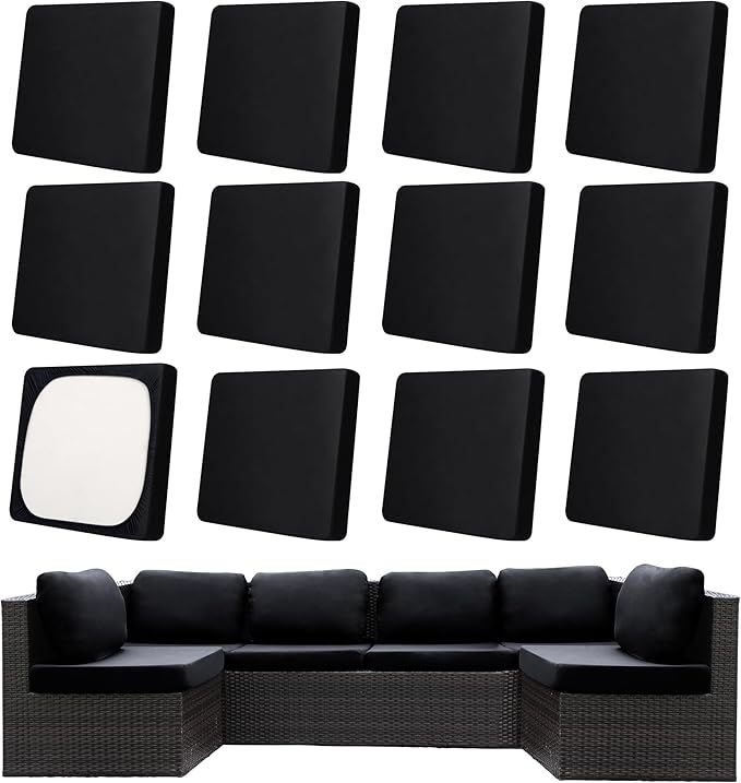 Patio Cushion Covers, Outdoor Cushions Covers, Stretch Cushion Covers by Unknown