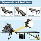 Oversized Padded Outdoor Folding Lounge Chair - Image 3