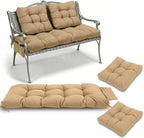3 Pcs Wicker Chair Cushions Patio Loveseat Chaise Cushion Set - Image 7