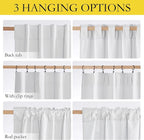 NICETOWN Back Tab 100% Blackout Linen Curtains - Image 6