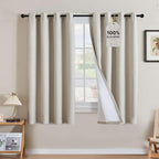 H.VERSAILTEX Linen Curtains 100% Blackout Curtains by HVERSAILTEX