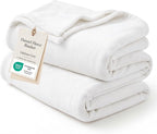 Bedsure GentleSoft Fleece Bed Blankets Full Size White by Unknown