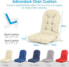 Adirondack Chair Cushion Tufted Waterproof Outdoor Rocking Chair Cushions - Image 5