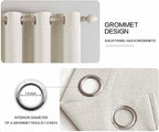 MIULEE 100% Blackout Linen Curtains - Image 4