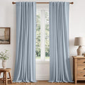MIULEE 100% Blackout Linen Curtains by MIULEE