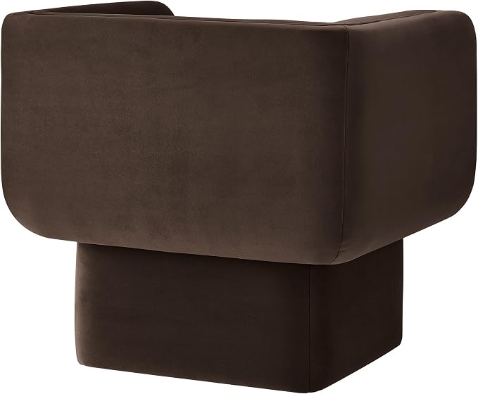 Modway Tate Performance Velvet Accent Chair in Chocolate Brown - Image 7