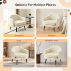 VINGLI 30.3" Wide Modern Barrel Accent Armchairs Set of 2 - Image 7