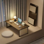 Japanese Floor Table Bamboo Folding Coffee Table Portable Solid Wood Japanese - Image 3