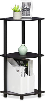 Furinno TURN-N-TUBE Corner Shelf, 3-Tier Corner Bookshelf, Display Storage - Image 6