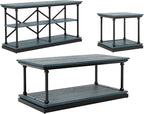 24/7 Shop at Home Ambridge Transitional Multi-Storage Wood 3-Piece Coffee Table by 247SHOPATHOME
