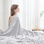 NEWCOSPLAY Fleece Ribbed Cozy Throw Blanket - Image 7