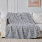 Grey Throw Blanket - Image 2