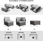 WWR Patio Furniture Set 7 Piece - Image 5