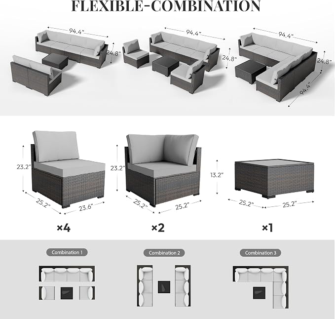 WWR Patio Furniture Set 7 Piece - Image 5