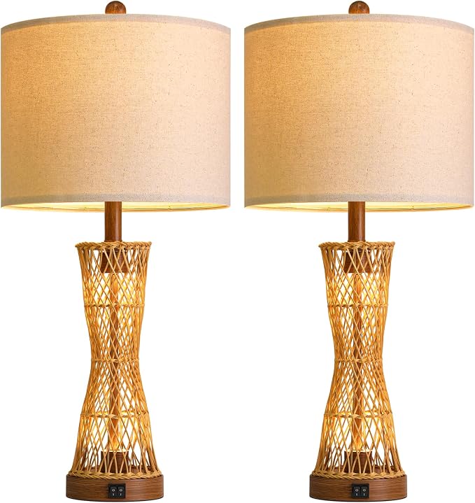 OYEARS 27" Table Lamps Set of 2 - Image 8