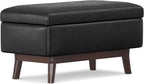 SIMPLIHOME Owen Small Rectangular Storage Ottoman - Image 7