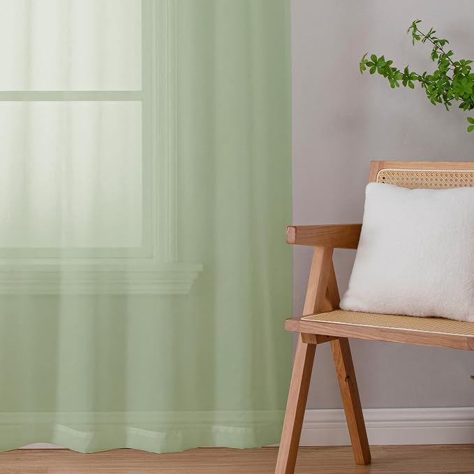 Sheer Curtains 54 inches Long 2 Panles - Image 7
