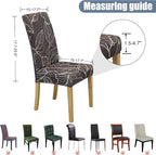 BIETYONE Stretch Dining Chair Covers Set of 8, Soft Removable Washable Kitchen - Image 5