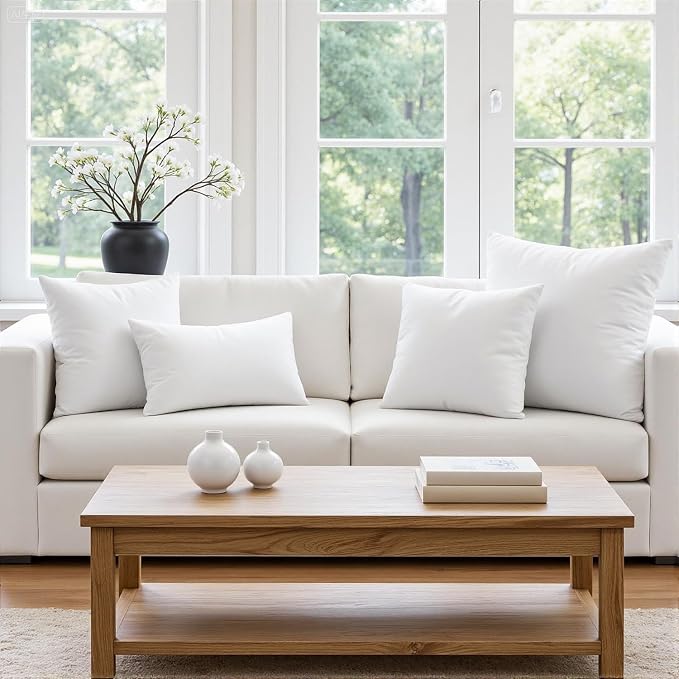 MIULEE 17x17 Inch Throw Pillow Insert - Image 4