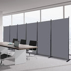 Room Divider 6FT Portable Room Dividers and Folding Privacy Screens, 6 Panel by HOMSCREENER